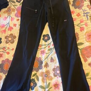Koi Black Scrub Cargo Pants